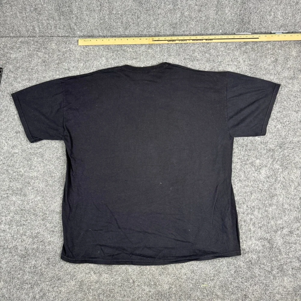 Russell Athletic T-Shirt Mens XXL Black Graphic M Short Sleeve Crewneck Cotton